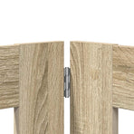 Foldable Dog Gate with Stands 4 pcs Sonoma Oak 321 cm