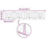 Foldable Dog Gate with Stands 4 pcs Sonoma Oak 321 cm - Extra Image