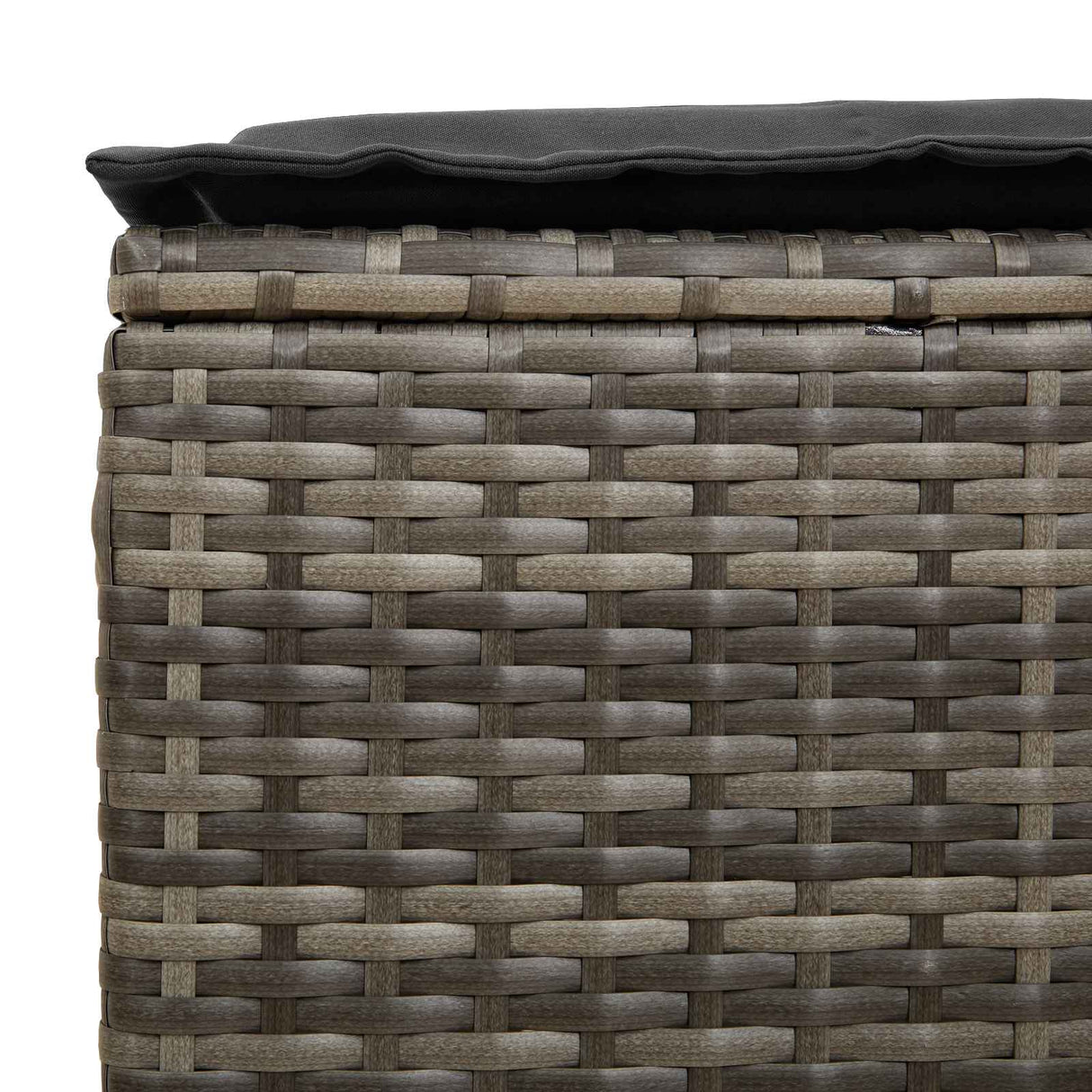 Garden Footstool 2 Piece Grey and Dark Grey 38 x 38 x 45 cm