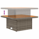 2 Piece Garden middle sofa with lift-up table Poly Rattan - Extra Image
