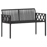 Outdoor Benches 2 -Seater 116 x 56 x 75 cm Poly Rattan