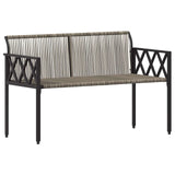 Outdoor Benches 2 -Seater 116 x 56 x 75 cm Poly Rattan
