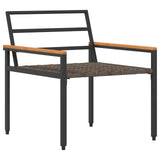 Outdoor Furniture Set 3 pcs Cream White Poly Rattan