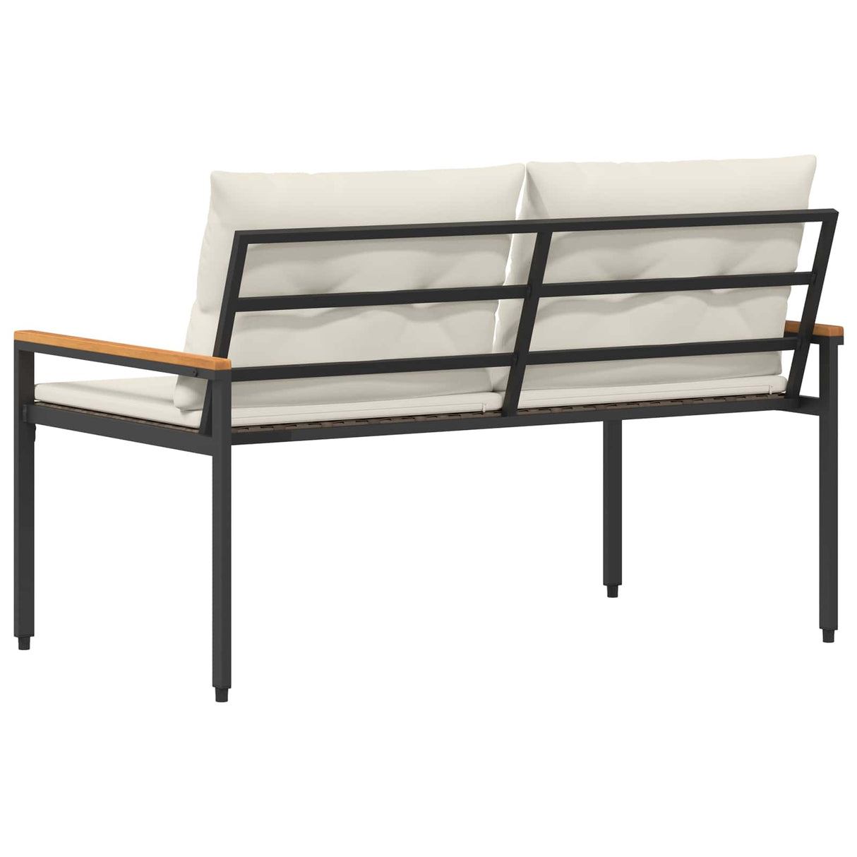 Outdoor Bench 2 -Seater 116 x 67.5 x 72 cm Poly Rattan