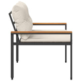 Outdoor Bench 2 -Seater 116 x 67.5 x 72 cm Poly Rattan - Rear View