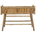 Garden Planter With Holder Natural 100 x 38 x 74 cm Bamboo