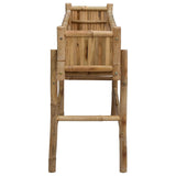 Garden Planter with Holder Natural 100 x 38 x 74 cm Bamboo - 45-Degree Angle