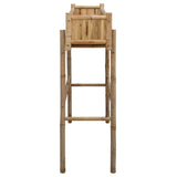 Garden Planter with Holder Natural 100 x 38 x 114 cm Bamboo - 45-Degree Angle