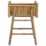 Garden Planter with Holder Natural 50 x 38 x 74 cm Bamboo - Top-Down View