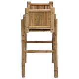 Garden Planter with Holder Natural 50 x 38 x 74 cm Bamboo