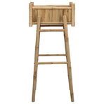 Garden Planter With Holder Natural 50 x 38 x 114 cm Bamboo
