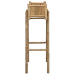 Garden Planter With Holder Natural 50 x 38 x 114 cm Bamboo