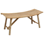 Garden Bench 110 x 45 x 50 cm Bamboo Natural Rectangular