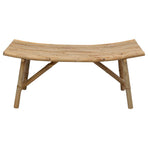 Garden Bench 110 x 45 x 50 cm Bamboo Natural Rectangular