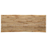Garden Bench Natural 110 x 45 x 50 cm Bamboo - Rear View