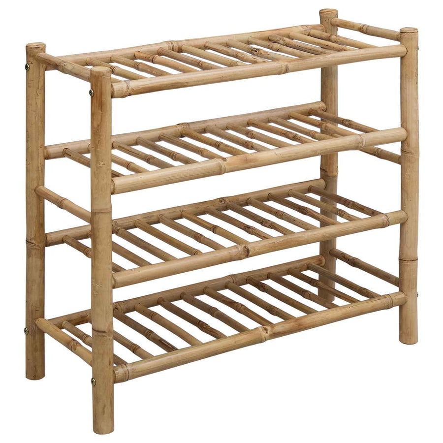 Shoe Rack 68 x 28 x 63 cm Bamboo Natural