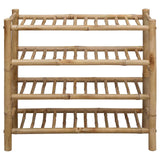 Shoe Rack with Shelf Natural 68 x 28 x 63 cm Bamboo
