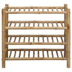 Shoe Rack 68 x 28 x 63 cm Bamboo Natural