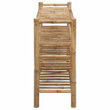 Shoe Rack with Shelf Natural 68 x 28 x 63 cm Bamboo