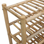 Shoe Rack 68 x 28 x 96 cm Bamboo Natural