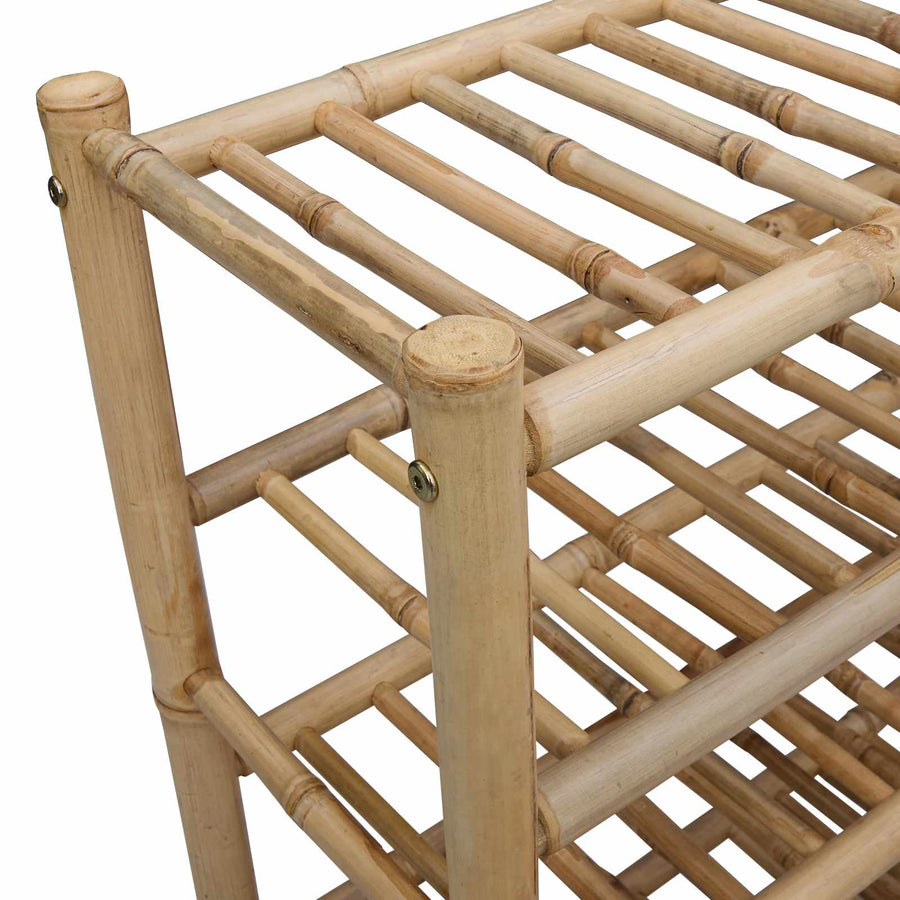 Shoe Rack 68 x 28 x 96 cm Bamboo Natural