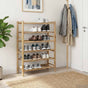 Shoe Rack 68 x 28 x 96 cm Bamboo Natural