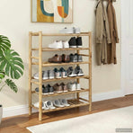 Shoe Rack 68 x 28 x 96 cm Bamboo Natural