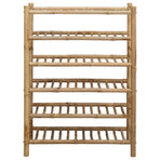 Shoe Rack 68 x 28 x 96 cm Bamboo Natural