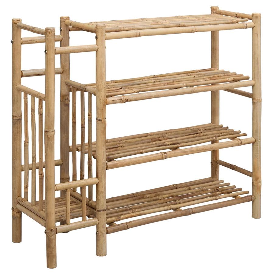 Shoe Rack 88 x 27 x 80 cm Bamboo Natural