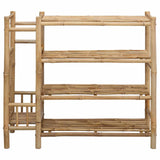 Shoe Rack with Shelf Natural 88 x 27 x 80 cm Bamboo