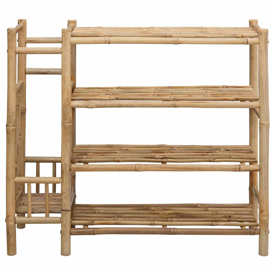 Shoe Rack 88 x 27 x 80 cm Bamboo Natural