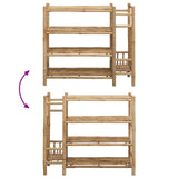 Shoe Rack with Shelf Natural 88 x 27 x 80 cm Bamboo - Extra Image
