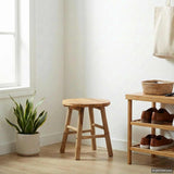 Garden Stool Natural Ø 38 x 42 cm Bamboo