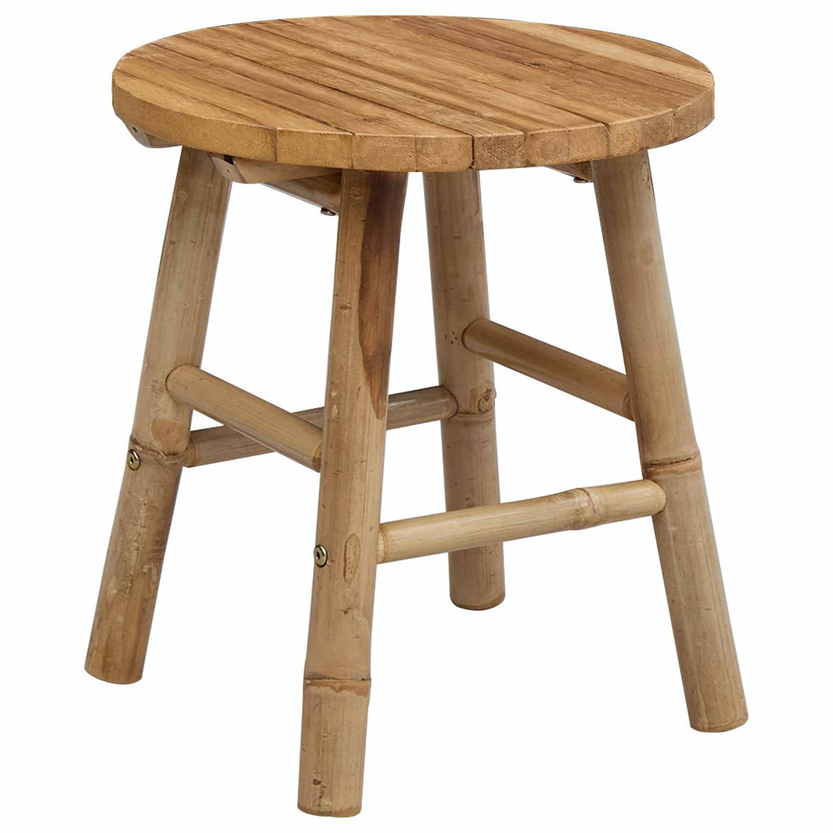 Garden Stool Natural Ø 38 x 42 cm Bamboo