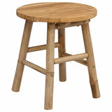 Garden Stool Natural Ø 38 x 42 cm Bamboo