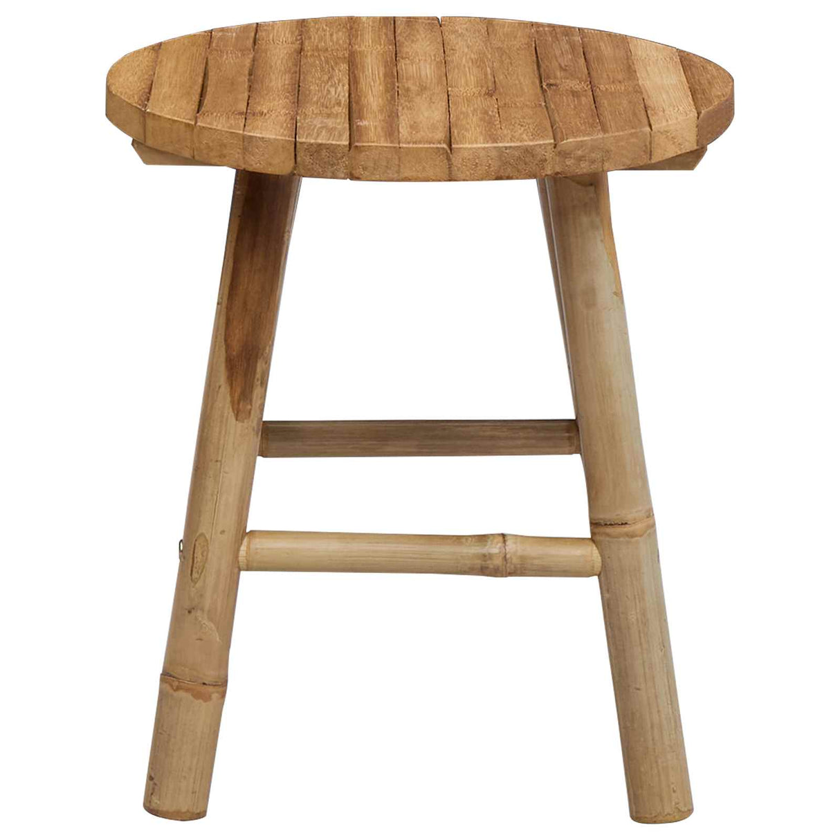 Garden Stool Natural Ø 38 x 42 cm Bamboo