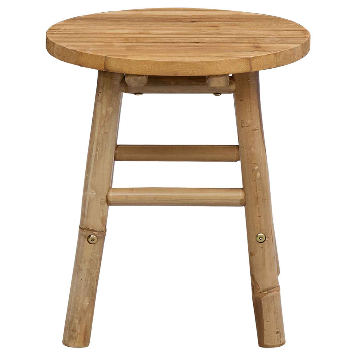 Garden Stool Natural Ø 38 x 42 cm Bamboo