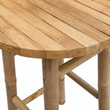 Garden Stool Natural Ø 38 x 68 cm Bamboo
