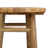 Garden Stool Natural Ø 38 x 68 cm Bamboo - Extra Image