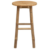 Garden Stool Natural Ø 38 x 68 cm Bamboo - 45-Degree Angle