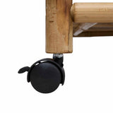 Wine Trolley with Wheels Natural 85 x 50 x 93 cm Bamboo - Extra Image