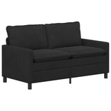 Sofa Set 2 pcs Black Velvet - Top-Down View