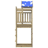 Play Tower Brown 85 x 52.5 x 239 cm Solid Impregnated Wood - Front View