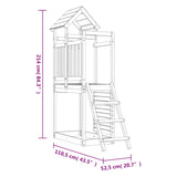 Play Tower Brown 110.5 x 52.5 x 214 cm Solid Douglas Wood - Extra Image