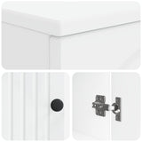 3 Piece Bathroom Cabinet Set ALKMAAR White Engineered Wood