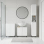 3 Piece Bathroom Cabinet Set ZWOLLE White Engineered Wood