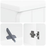 3 Piece Bathroom Cabinet Set ZWOLLE White Engineered Wood