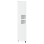 3 Piece Bathroom Cabinet Set ZWOLLE White Engineered Wood