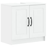 3 Piece Bathroom Cabinet Set UTRECHT White Engineered Wood