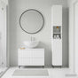 2 Piece Bathroom Cabinet Set ZWOLLE White Engineered Wood